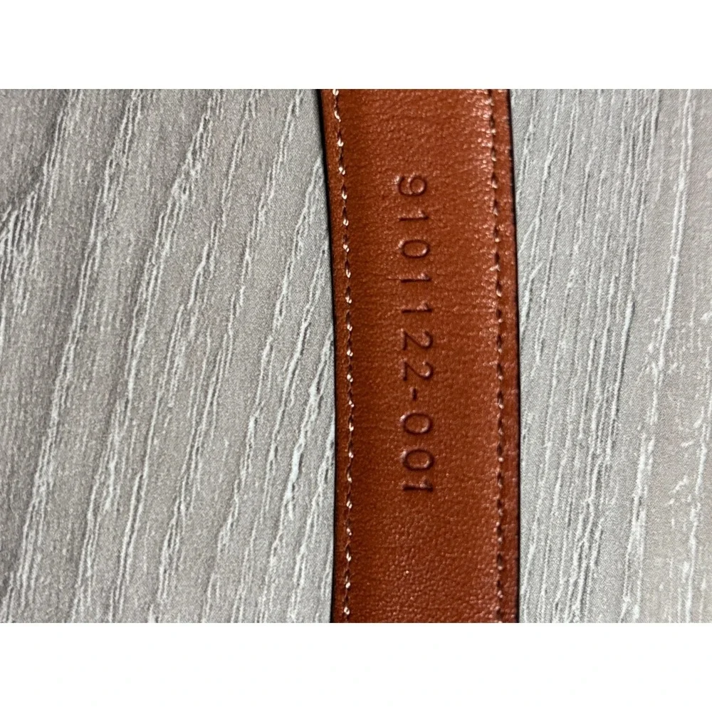Lauren Ralph Lauren Womens Black Italian Leather Skinny Belt M Old Money Sleek